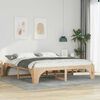 vidaXL Estructura de cama Marrón 200 x 200 cm Madera maciza de pino