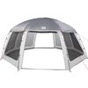 vidaXL Carpa para piscina con desmontables y paredes azul 612x612 cm