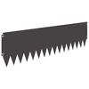 vidaXL Borde de C&eacute;sped 20 uds. 103 x 30 cm Acero Negro