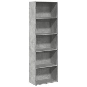 vidaXL Estanter&iacute;a de madera de ingenier&iacute;a gris hormig&oacute;n 60x30x189 cm