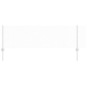 vidaXL Valla con Poste Plateado