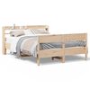 vidaXL Estructura de cama sin colch&oacute;n madera maciza de pino 135x190 cm
