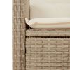 vidaXL Set comedor de jard&iacute;n 7 pzas con cojines rat&aacute;n sint&eacute;tico beige