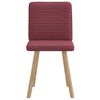 vidaXL Sillas de comedor 2 unidades tela rojo tinto