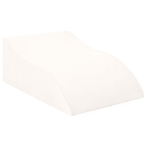 vidaXL Almohada para Piernas 68 x 41 x 24 cm Espuma PU Blanco