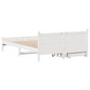 vidaXL Estructura de cama sin colch&oacute;n madera de pino blanca 140x190 cm