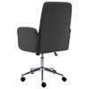 vidaXL Silla de oficina de tela gris