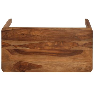 vidaXL Mesa de comedor de madera maciza de sheesham 120x60x76 cm