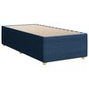 vidaXL Cama box spring con colch&oacute;n tela azul 100x200 cm