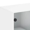 vidaXL Armario auxiliar con puertas de vidrio blanco 69x37x100 cm
