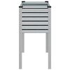 vidaXL Jardinera de jardín 100x45x90 cm de acero galvanizado