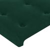 vidaXL Cabecero de terciopelo verde oscuro 147x23x78/88 cm