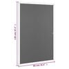 vidaXL Mosquitera para ventanas blanco 90x120 cm