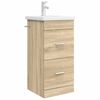 vidaXL Vanidad de ba&ntilde;o con lavabo Roble Sonoma 42 x 40 x 84,5 cm