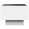 vidaXL Mesita de noche con LED Infinity blanca 40x40x30 cm