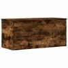 vidaXL Caja de almacenaje madera ingenier&iacute;a roble ahumado 100x42x46 cm