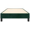 vidaXL Estructura de cama con somier terciopelo verde oscuro 90x200cm
