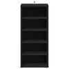 vidaXL Muebles zapateros 2 uds madera contrachapada negro 31,5x35x70cm