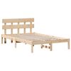 vidaXL Estructura de cama Marr&oacute;n 135 x 190 cm Madera maciza de Pino