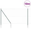 vidaXL Poste de Valla Verde 10 x 1,6 m (malla de 25 mm) Acero y PVC