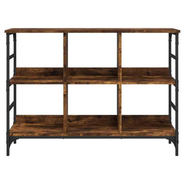 vidaXL Aparador de madera de ingenier&iacute;a roble ahumado 102x32x73,5 cm