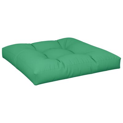 vidaXL Cojín para sofá de palets de tela verde 70x70x12 cm