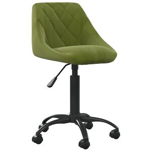 vidaXL Silla de comedor de terciopelo verde claro