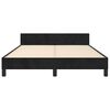 vidaXL Estructura de cama sin colch&oacute;n terciopelo negro 140x190 cm
