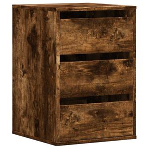 vidaXL Cajonera de esquina madera ingenier&iacute;a roble ahumado 40x41x58 cm