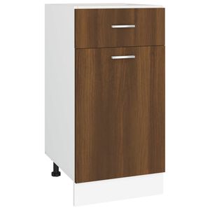 vidaXL Caj&oacute;n bajo "Lyon" roble marr&oacute;n 40x46x81,5 cm Madera de ingenier&iacute;a