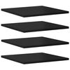 vidaXL Estante estanter&iacute;a 8 uds contrachapada negro brillo 40x40x1,5cm