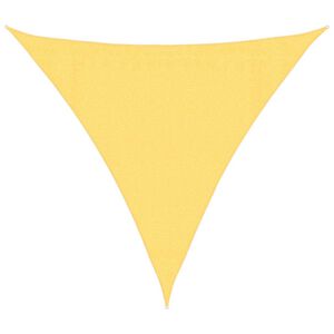 vidaXL Toldo de vela triangular HDPE 3,6x3,6x3,6 m beige