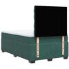vidaXL Cama box spring con colch&oacute;n terciopelo verde oscuro 120x200 cm