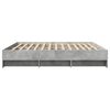vidaXL Estructura de cama madera de ingenier&iacute;a gris hormig&oacute;n 200x200cm
