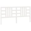 vidaXL Cabecero de cama madera maciza de pino blanco 206x4x100 cm