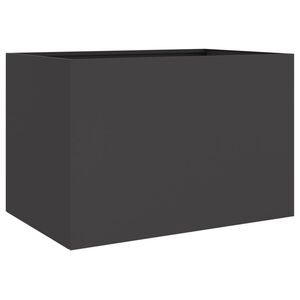 vidaXL Jardinera acero negro 62x47x46 cm