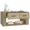 vidaXL Mesa de centro madera contrachapada roble Sonoma 80x50x40 cm