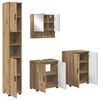 vidaXL Juego de muebles de ba&ntilde;o 4 uds. Roble artisan 61 x 35 x 64 cm