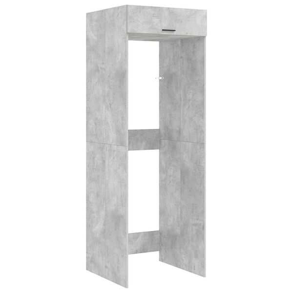 vidaXL Armario para lavadora 2 pcs Concreto 67,5 x 68 x 200 cm