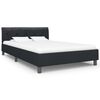 vidaXL Estructura de cama de cuero sint&eacute;tico negro 120x200 cm