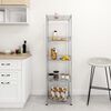 vidaXL Estanter&iacute;a de cocina 5 niveles hierro cromado 40x35x150cm 250kg