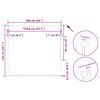 vidaXL Estor Enrollable Opaco marino 160x150 cm Tela Ancho 156,6 cm