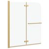 vidaXL Enclosure de Ducha Transparente y Dorado 120 x 140 cm