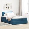 vidaXL Cama otomana con colch&oacute;n 120x190 cm terciopelo azul oscuro