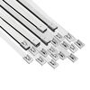 vidaXL Atadura de Cables 25 uds. 7,9 x 500 mm Plateado