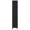 vidaXL Alacena Roble Negro 69,5 x 34 x 180 cm Madera contrachapada