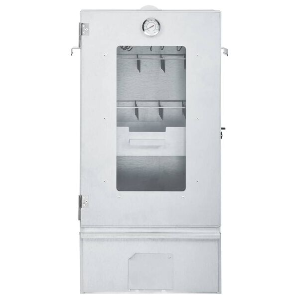 vidaXL Horno ahumador de BBQ con generador humo fr&iacute;o acero galvanizado