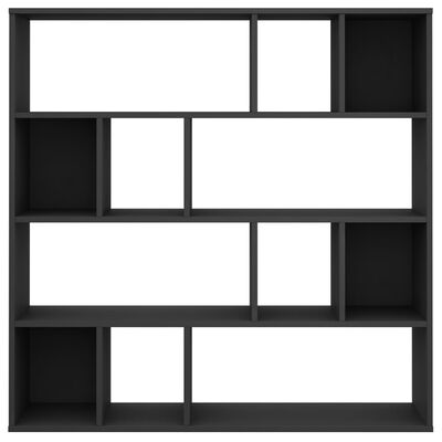 vidaXL Divisor de espacios/estantería aglomerado negro 110x24x110 cm