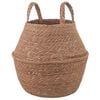 vidaXL Maceta con asas Natural &Oslash; 22 x 20 cm 100% Hierba marina