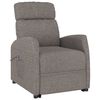 vidaXL Sill&oacute;n elevable tela gris taupe